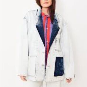 Forte Forte Oversized My Jacket in bleach size S